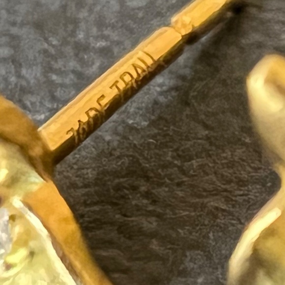 💖SOLD💖 Sophie 18k gold 0.2 tcw diamond earrings F/G VS2 - Picture 7 of 7